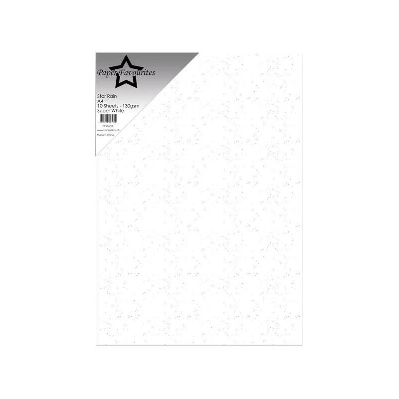 Paper Favourites - Star Rain - Super White - PFSS603