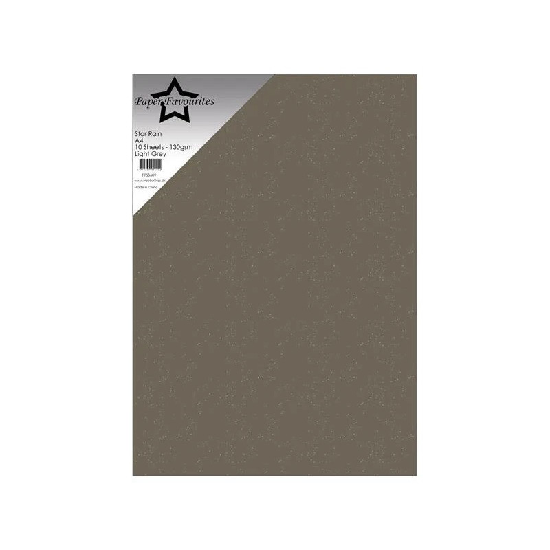 Paper Favourites - Star Rain - Light Grey - PFSS609
