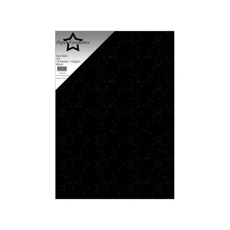 Paper Favourites - Star Rain - Black - PFSS610