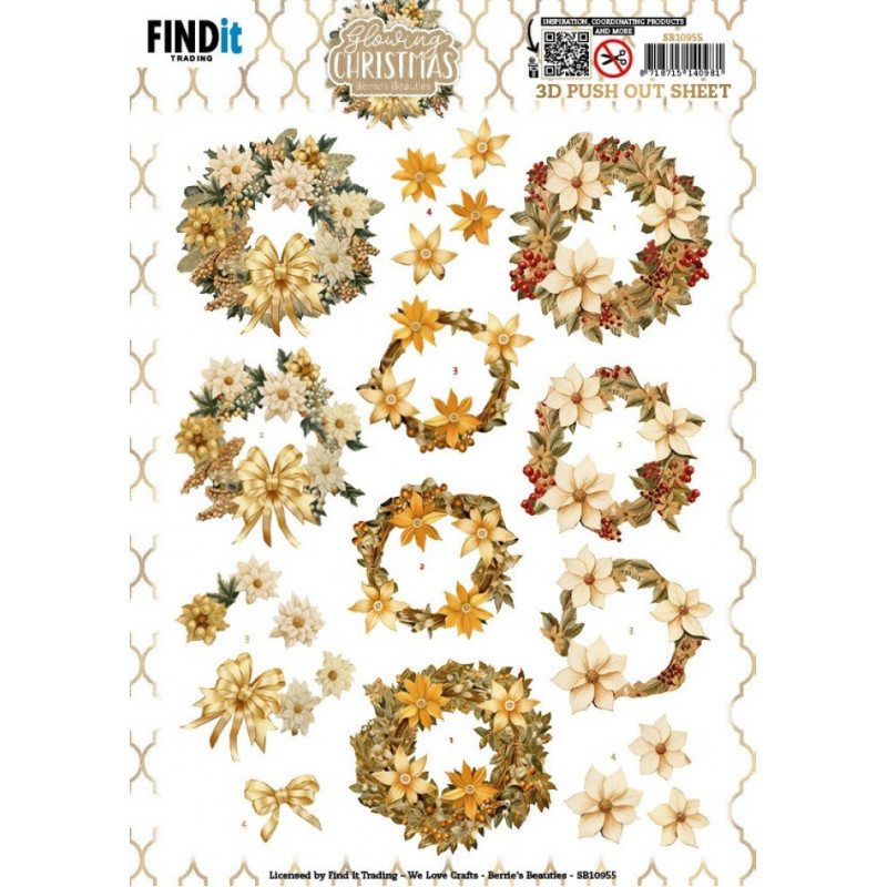 Pushout - Berries Beauties - Glowing Christmas - Wreath - SB10955