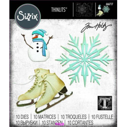 Sizzix - Tim Holtz - Thinlits Die - Vault Winter Wishes - 666717