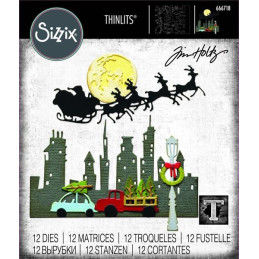 Sizzix - Tim Holtz - Thinlits Die - Vault Christmas Magic - 666718