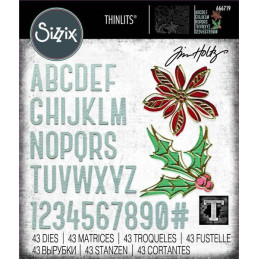 Sizzix - Tim Holtz - Thinlits Die - Vault Seasonal Sketch - 666719