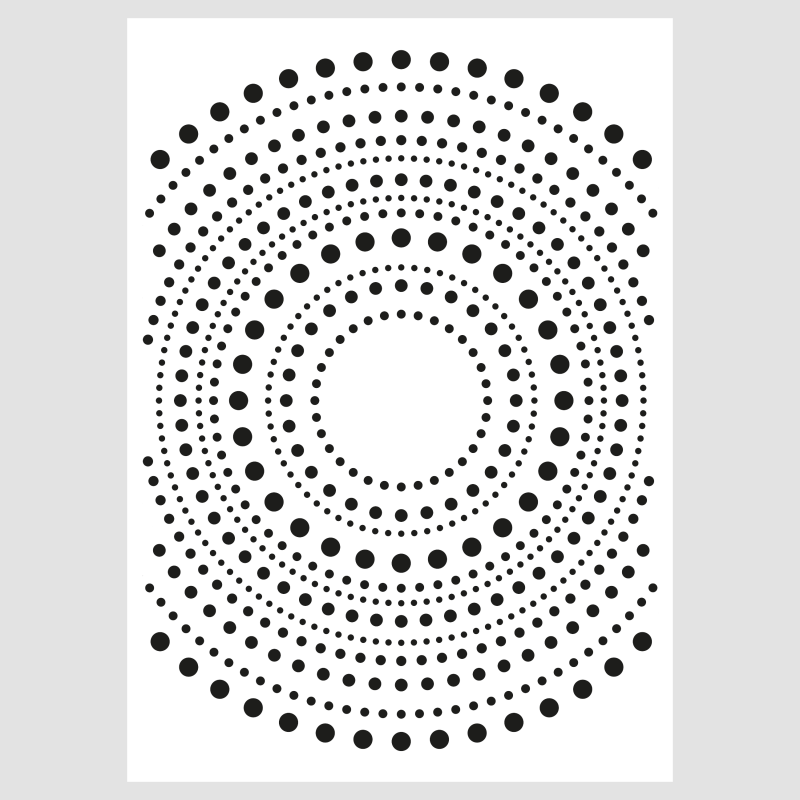Design5 - Stencil - Dots Cirkler - D500058S
