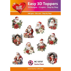 Easy 3D Toppers - Santa Claus