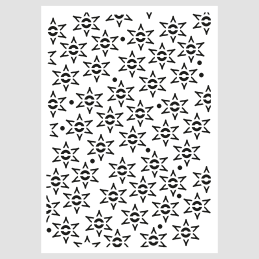 Design5 - Stencil - Stjerneblomster - D500062S