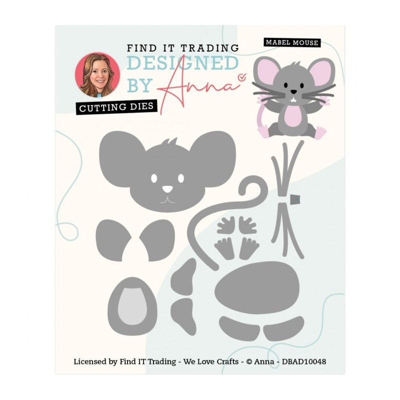 Designed By Anna - Mix And Match Cutting Dies - Mabel Mouse