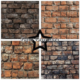 Paper Favourites - Papirpakke 30.5x30.5 - Brick Wall - PF716