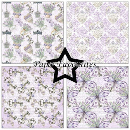 Paper Favourites - Papirpakke 30.5x30.5 - Lavender - PF719