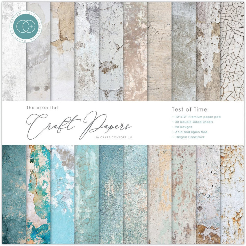 Craft Consortium - Papirblok 30x30 - Test Of Time - CCEPAD033