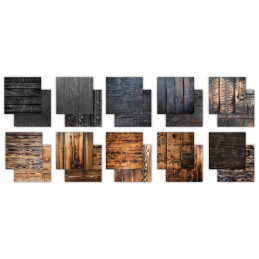 Craft Consortium - Papirblok 30x30 - Scorched Wood - CCEPAD034