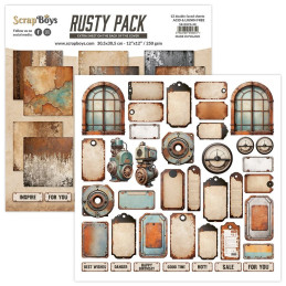 ScrapBoys - Papirblok 30x30 - Rusty Pack