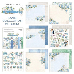 LemonCraft - Papirblok 30x30 - Dear Diary Hydrangea - Paper Pad