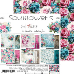 Craft O'Clock - Papirpakke 15x15 - Soulflowers