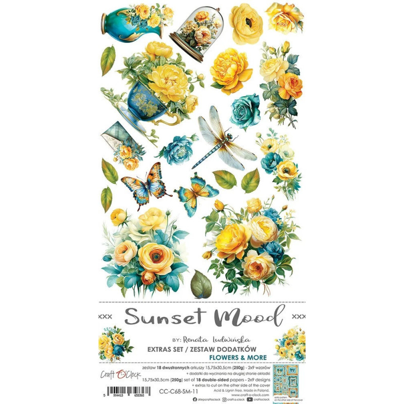 Craft O'Clock - Extras Set - Sunset Mood - Flowers & More