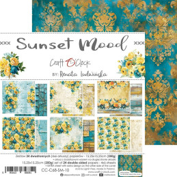 Craft O'Clock - Papirpakke 15x15 - Sunset Mood