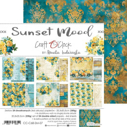 Craft O'Clock - Papirpakke 20x20 - Sunset Mood