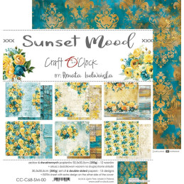 Craft O'Clock - Papirpakke 30x30 - Sunset Mood