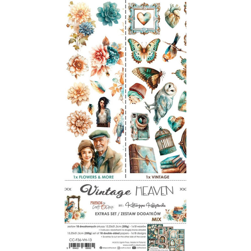 Craft O'Clock - Extras Set - Vintage Heaven - Mix