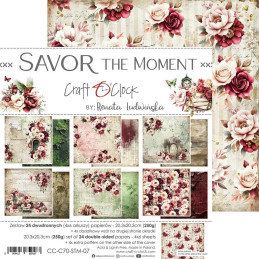 Craft O'Clock - Papirpakke 20x20 - Savor The Moment