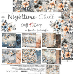 Craft O'Clock - Papirpakke 30x30 - Nighttime Chill