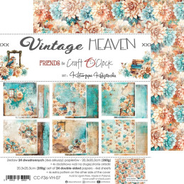 Craft O'Clock - Papirpakke 20x20 - Vintage Heaven - Mix