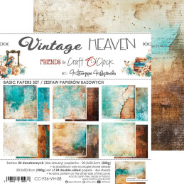 Craft O'Clock - Papirpakke 20x20 - Vintage Heaven - Mix