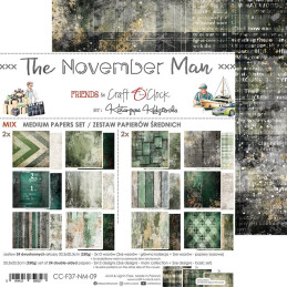 Craft O'Clock - Papirpakke 20x20 - The November Man - Mix