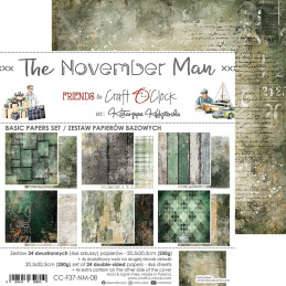 Craft O'Clock - Papirpakke 20x20 - The November Man - Mix