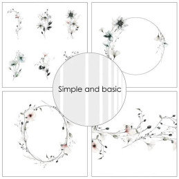 Simple And Basic - Papirpakke 30.5x30.5 - Grey Tranquility - SBP742