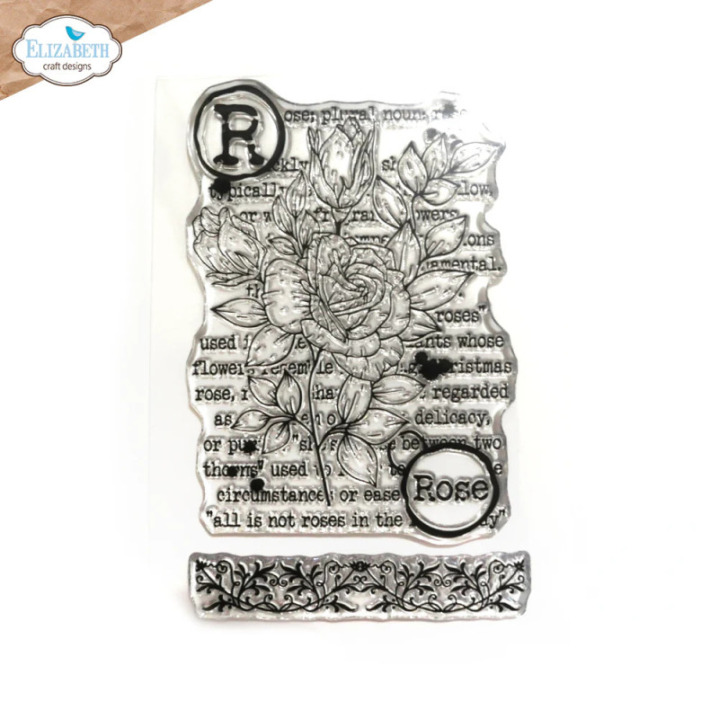 Elizabeth Craft Designs - Stamps - Art Journal Specials - Rose