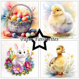 Paper Favourites - Papirpakke 15x15 - Cute Easter - PF523