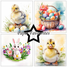 Paper Favourites - Papirpakke 15x15 - Cute Easter - PF523
