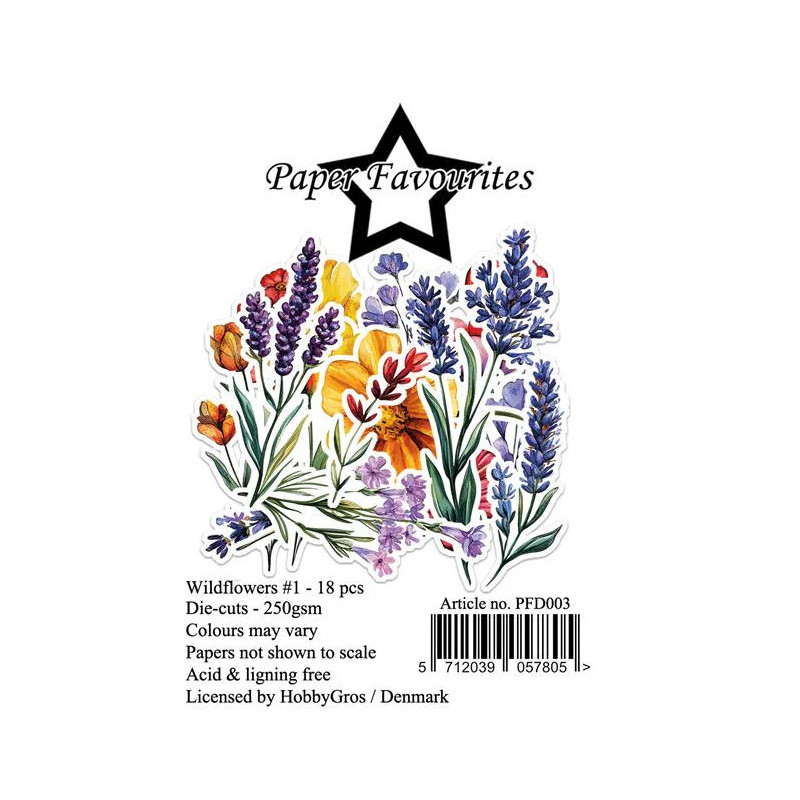 Paper Favourites - Die Cuts - Wildflowers 1 - PFD003