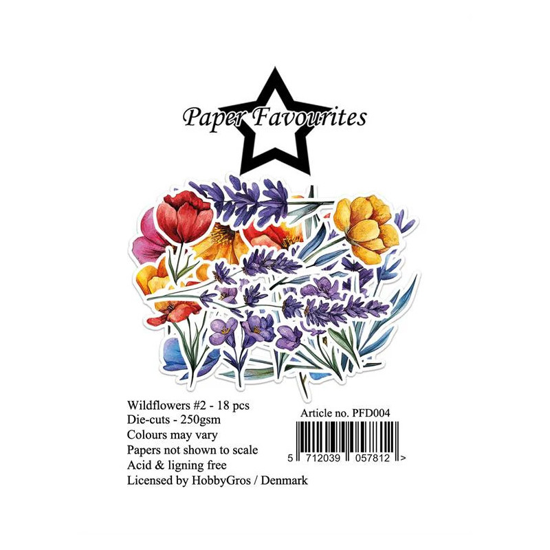 Paper Favourites - Die Cuts - Wildflowers 2 - PFD004