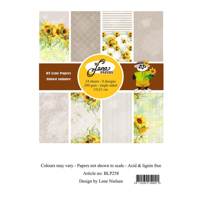 By Lene - Papirpakke A5 - Almost Summer - BLP258