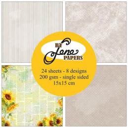 By Lene - Papirpakke 30x30 - Almost Summer - BLP358