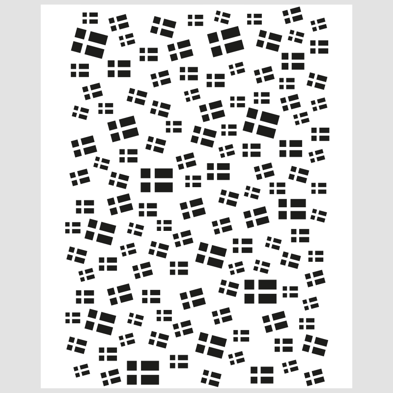 Design5 - Stencil - Mix Af Flag - D500063S