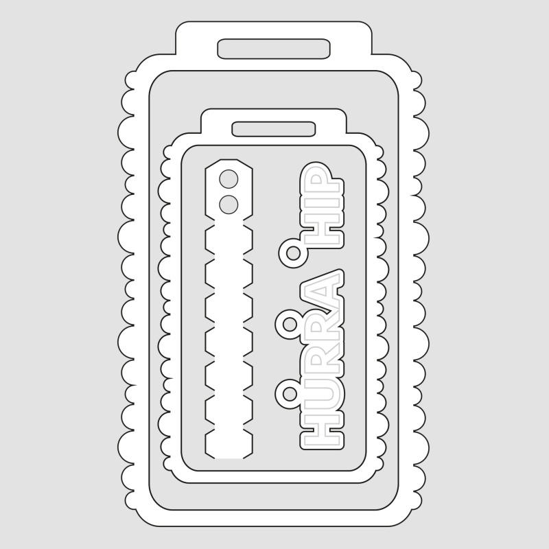 Design5 - Tags Med Boblekant - D500246D