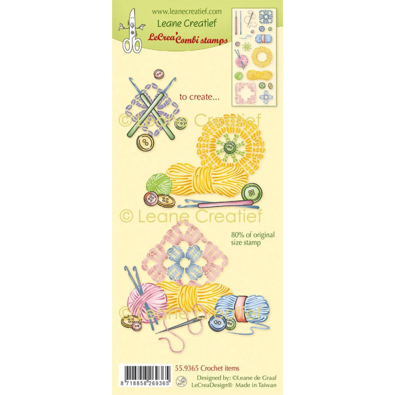 Leane Creatief - Clear Stamp - Crochet Items - 55.9365