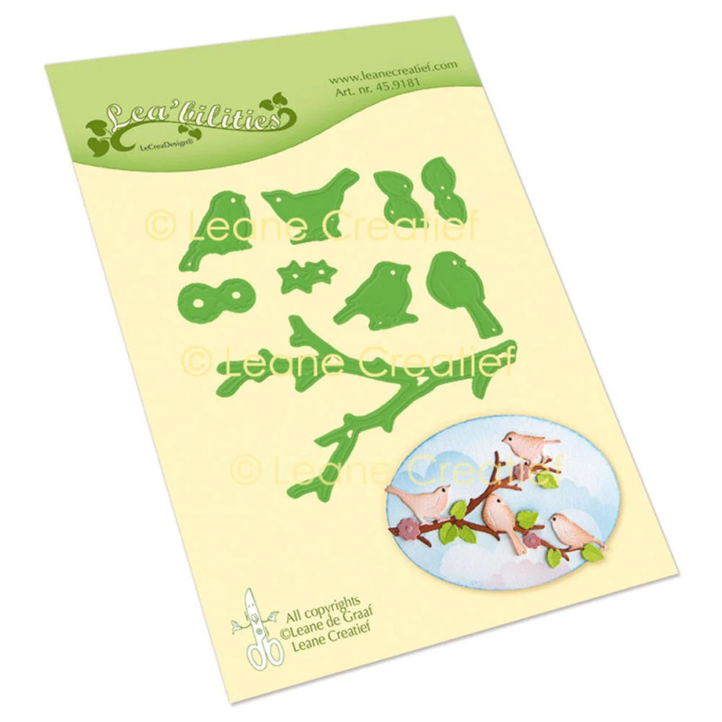 Leane Creatief - Branche With Birds - 45.9181