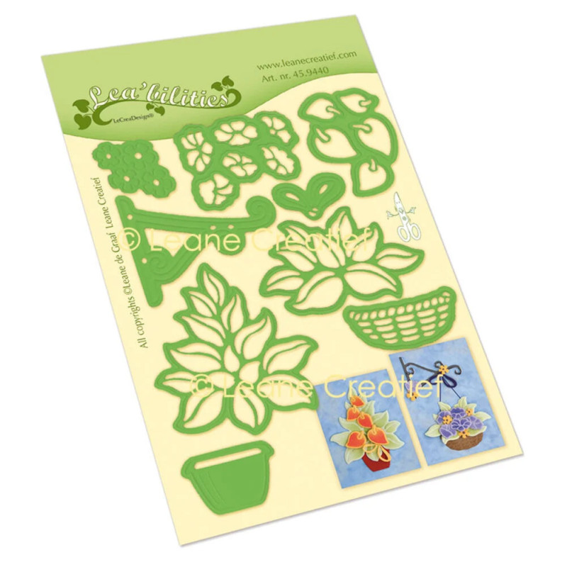 Leane Creatief - Flowers With Vase & Basket - 45.9440