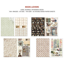 Ciao Bella - Junk Journal Ephemera Book A4 - Book Lovers