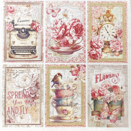 Ciao Bella - Papirpakke 6x6 - Deluxe Paper Silver - Timeless Moments