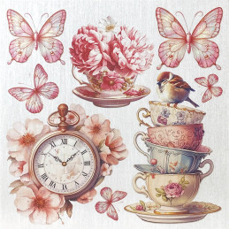 Ciao Bella - Papirpakke 6x6 - Deluxe Paper Silver - Timeless Moments