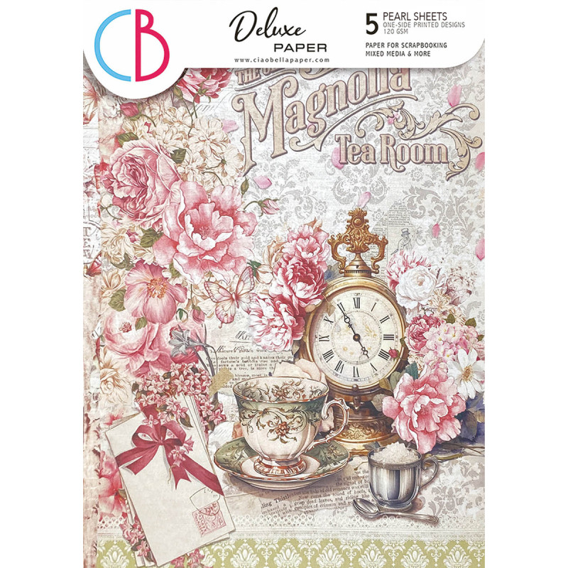 Ciao Bella - Papirpakke A4 - Deluxe Paper Gold - Timeless Moments