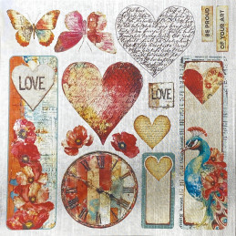 Ciao Bella - Papirpakke 6x6 - Deluxe Paper Silver - Majestic Dream