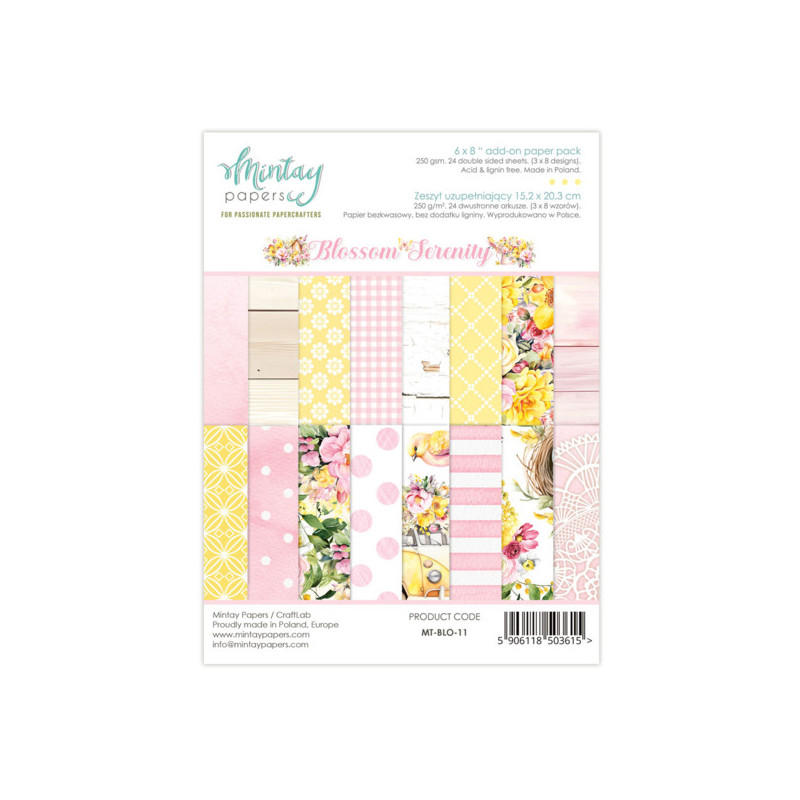 Mintay Papers - Add On Paper Pad - Blossom Serenity