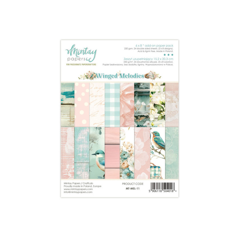 Mintay Papers - Add On Paper Pad - Winged Melodies