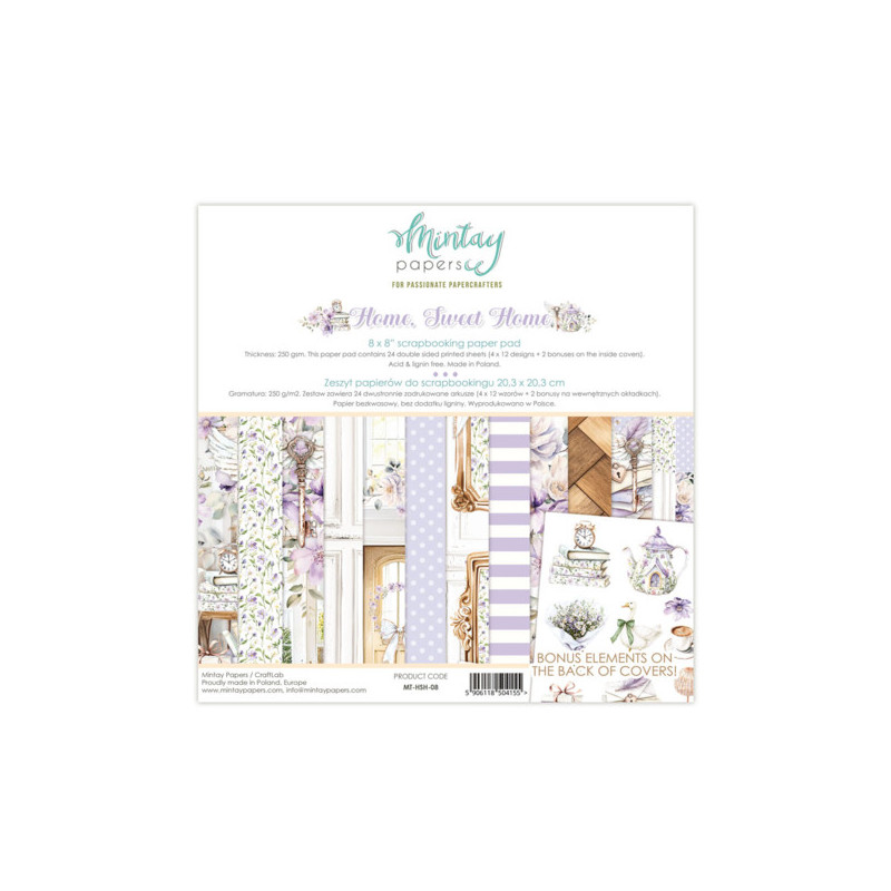 Mintay Papers - Papirblok 20x20 - Home Sweet Home